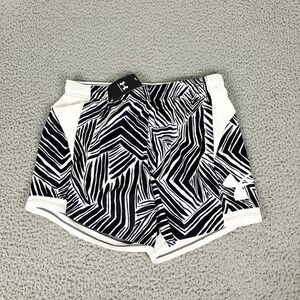 Under Armour Baseline 6" Shorts Womens Large Black White Animal Print Basketball
